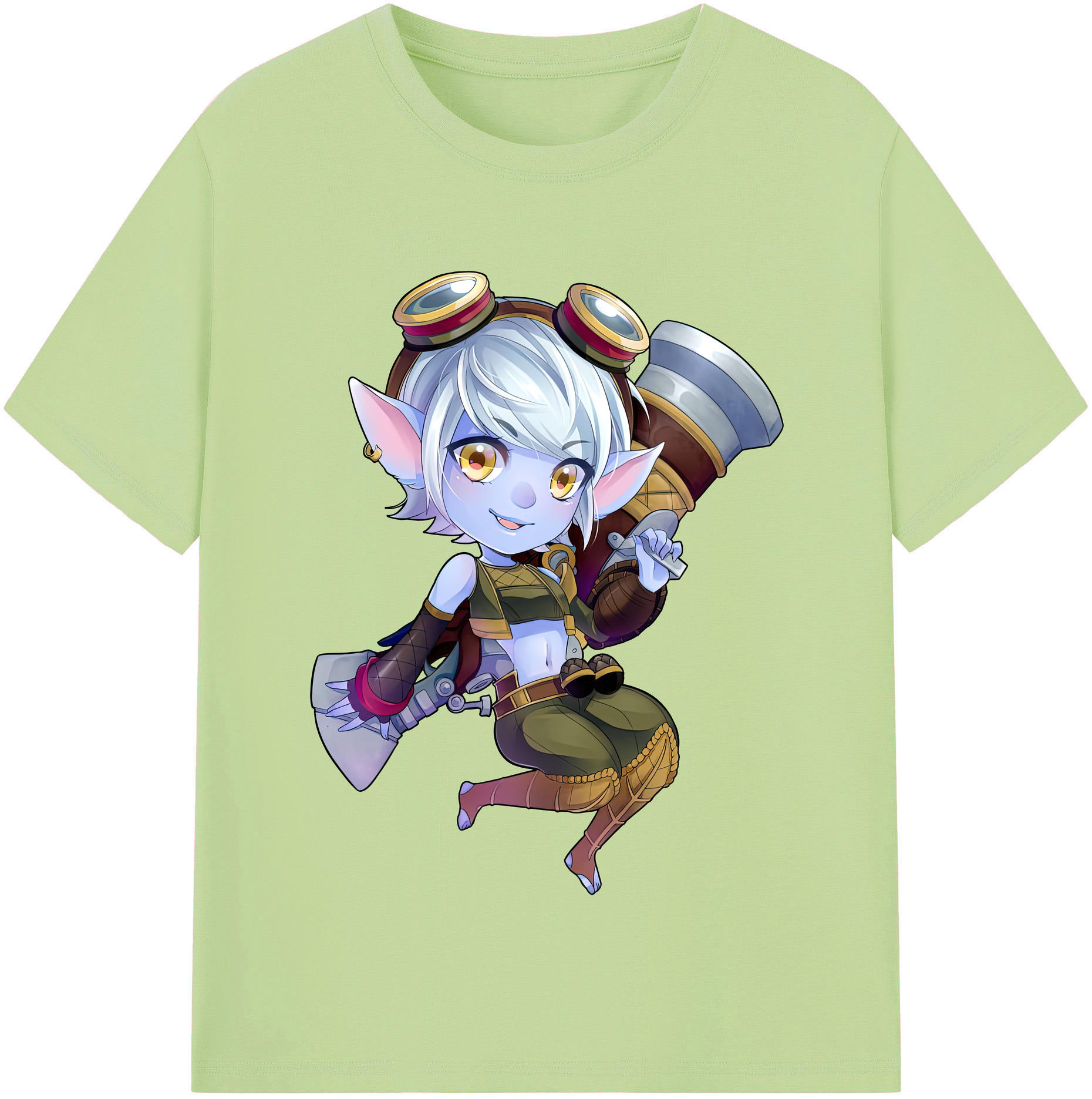 リーグ・オブ・レジェンド League of Legends LOL 綿100％半袖Tシャツ（フロントプリント）